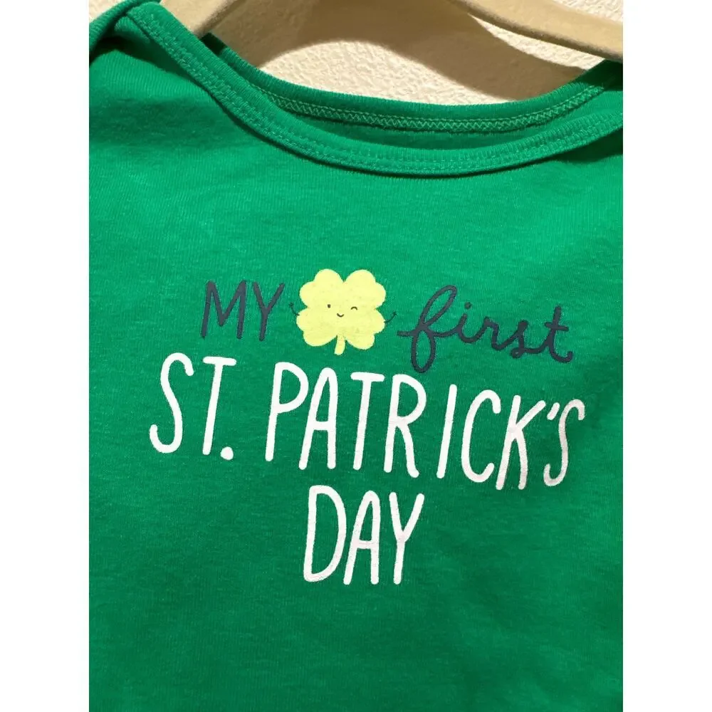 Carters My First St Patrick’s Day Onesie Set Size 24 months new